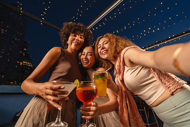 istock Girls' night out on the rooftop 2193198038