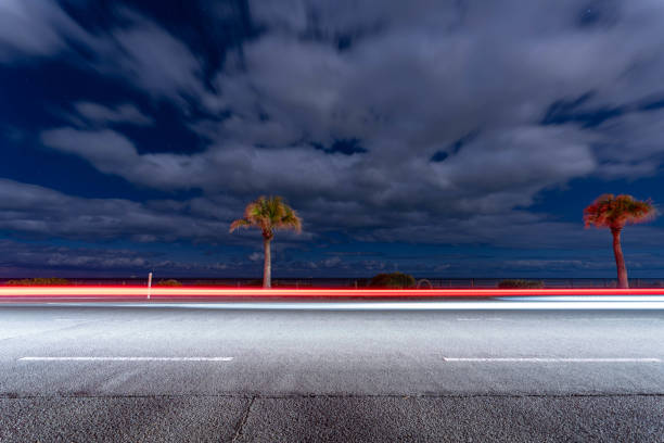 Streaks of Light Racing Through the Night Sky