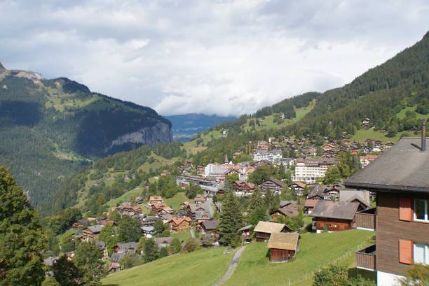 istock view of Wengen village 2193202227