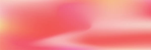 istock Modern Coral Gradient Background, Pastel Pink Valentine Glow with Iridescent Splash and Silk Swirl 2193206943