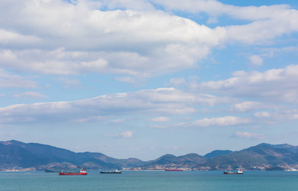 Seascape seen from the coast.