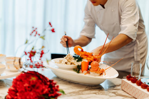 istock Chef proudly presenting the lobster. 2193214601