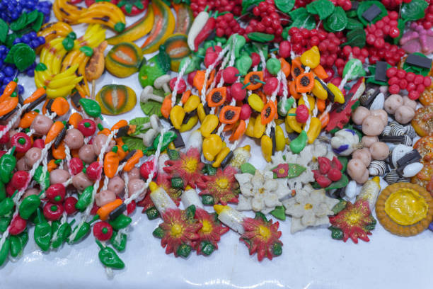 istock Handmade refrigerator magnets. Mexican handicrafts 2193220747