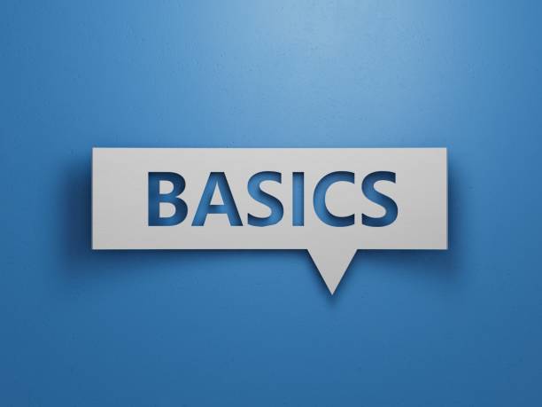 istock Basics symbol. Concept word Basics on Speech Bubble.Business and Basics concept.Minimalist Abstract Design With White Cut Out Paper.3D rendering on blue background. 2193222518