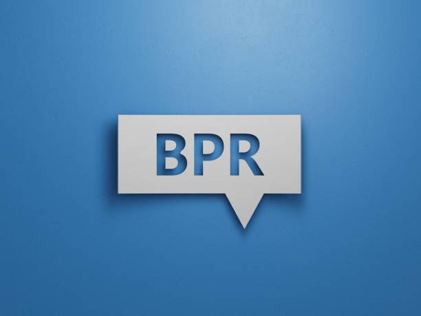 istock BPR - Business process reengineering - acronym on Speech Bubble. BPR .Business Concept.3D rendering on blue background. 2193222536