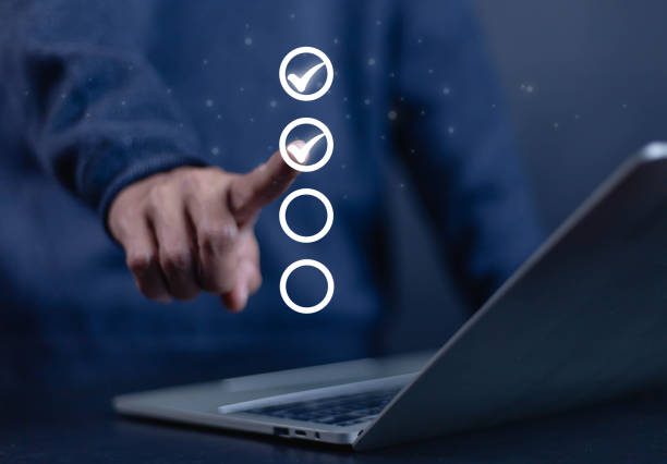 istock The technology business quality audit checklist uses an online concept with a document format and a controllable safety survey. 2193225405
