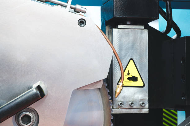 istock A close up of a machine with a large circular blade 2193225580
