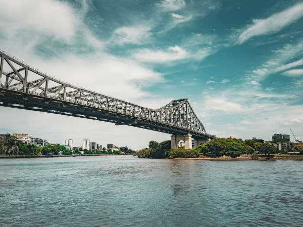 Story Bridge in Daylight: Brisbane's Architectural Marvel. Brisbane, Queensland, Australia