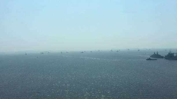 istock Guanabara Bay in Rio de Janeiro, crowded with cargo ships 2193233093