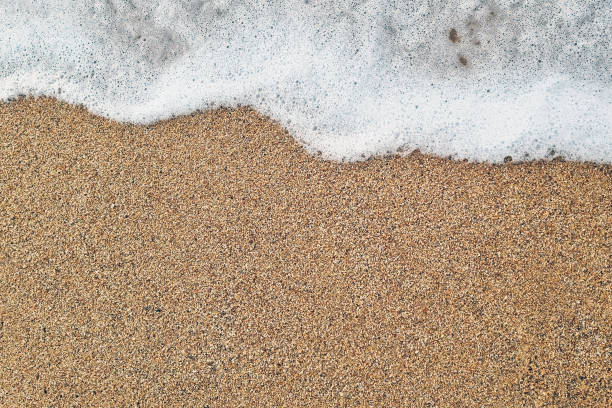 istock Tranquil Ocean Wave Gently Washing Over Sandy Beach Shoreline 2193233364