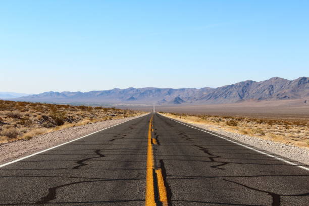 istock Endless road in the nevada desert 2193234028