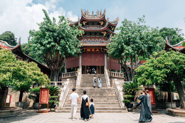 Xiamen, China - September 21, 2024 : South Putuo Nanputuo Temple