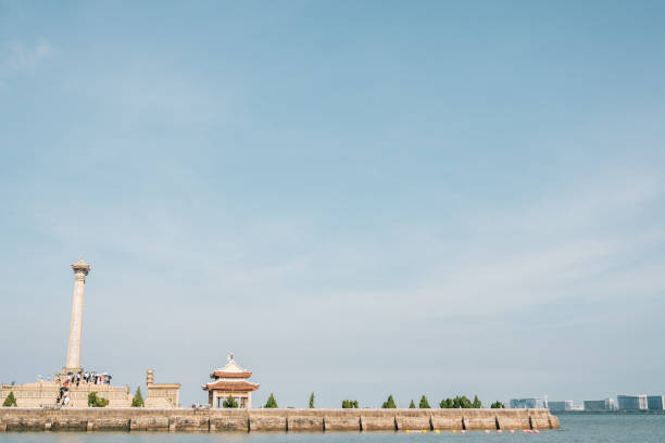 Jimei District seaside park in Xiamen, China