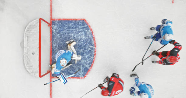 istock Professional Ice Hockey Match: Scoring a Goal 2193241372