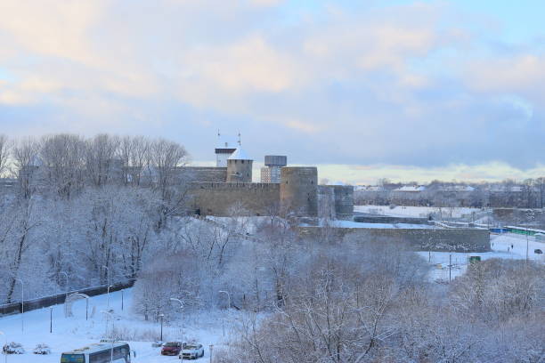 istock A winter scene shows a historic fortress surrounded by snow, creating a serene atmosphere 2193245772