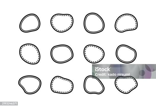 Text Frame 2 Line Doubleline Retro Text Frame Set Stock Illustration - Download Image Now ...