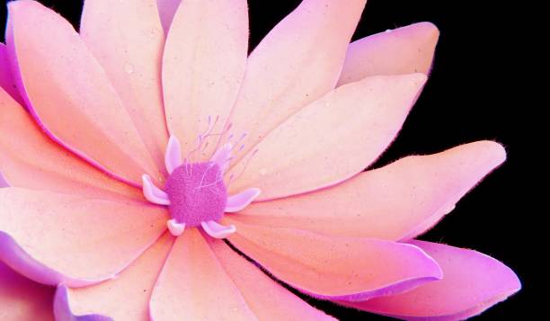 istock Flowers and pollen, close up, 3D illustration 2193251079