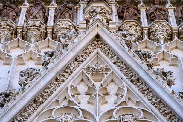 Medieval exterior architecture of Sevilla Cathedral, Spain