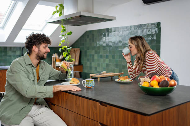 istock A young couple starting the day with a delightful breakfast 2193260111