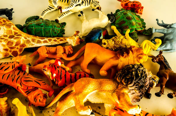 istock A collection of stuffed animals, including a giraffe, a zebra, a turtle, a bird 2193265954