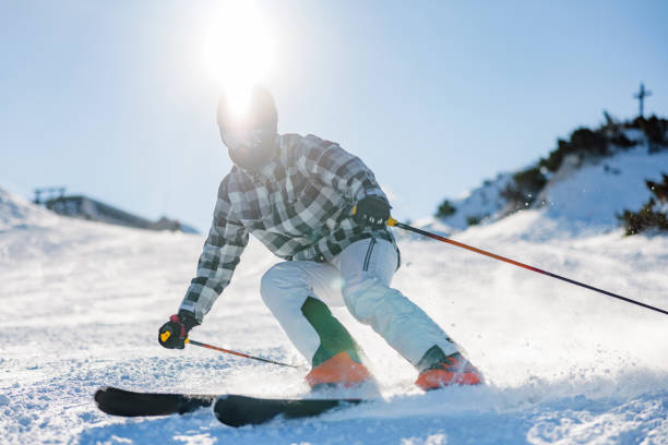 istock Asian Man Skiing in the European Alps 2193268015