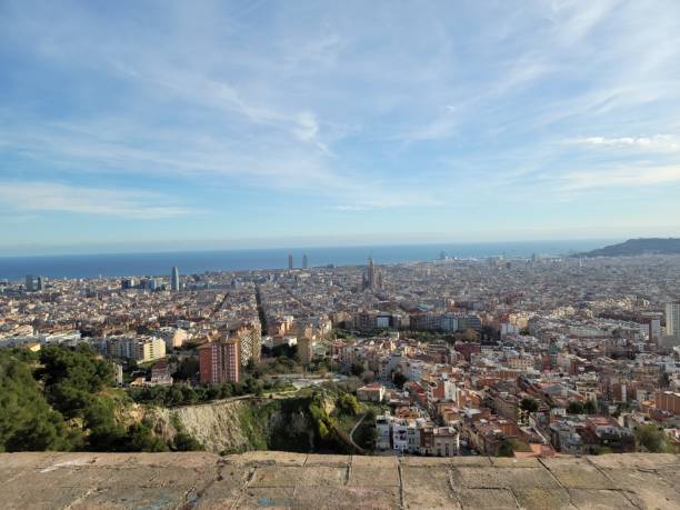 istock Panoramic View of Barcelona from Bunkers del Carmel 2193275325