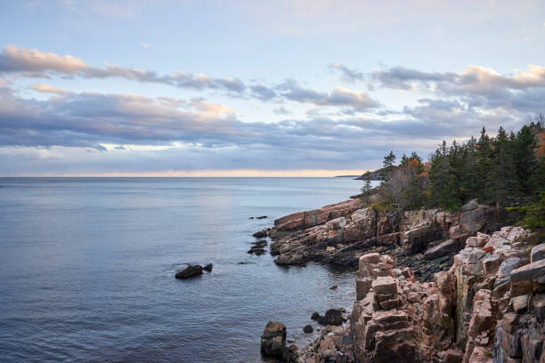 istock Rocky Shoreline of Acadia at Evening 2193276453