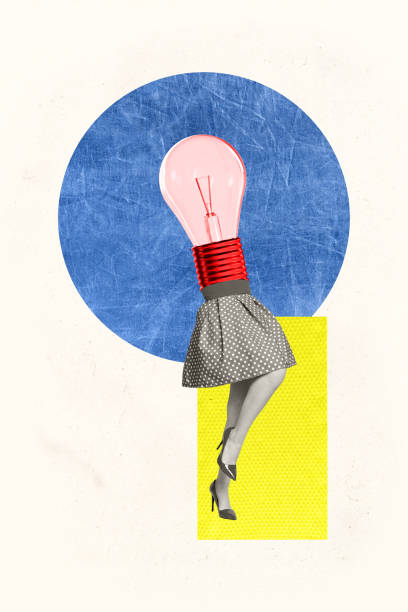 istock Creative collage photo illustration of headless ukrainian lady lamp instead head has idea how solve crisis isolated on white background 2193276462