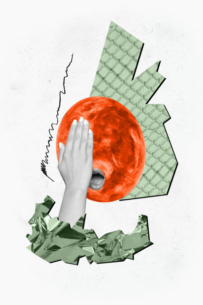 istock Vertical collage poster overloaded overwhelmed human touch hand head moon planet instead face overthinking mental pressure 2193276526