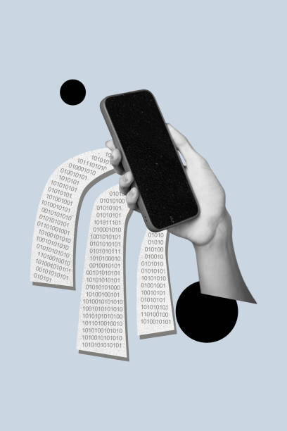istock Vertical colllage picture smartphone digital data information leak hacking internet cyber security steal privacy encrypted numbers 2193276666