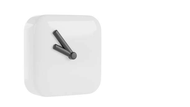 3d Animation cartoon timelapse clock ticking fast, seamless.