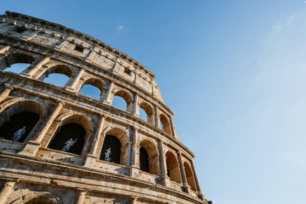 The Colosseum in Rome in Italy.