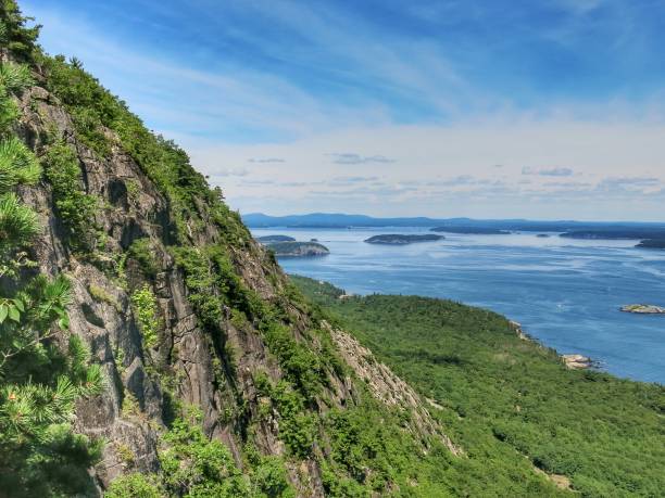 istock Precipice Trail Acadia National Park Rock Ledge and Atlantic Ocean Maine 2193284476