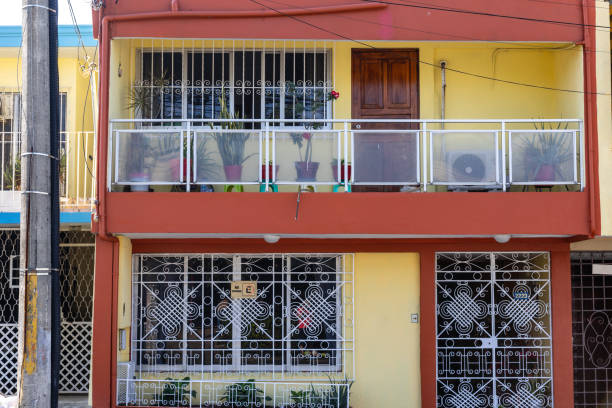 House facade in Atasta neighborhood, Villahermosa, Mexico
