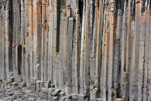 Studlagil basalt canyon in East Iceland. The canyon is located in the upper part of Jokuldalur Valley in East Iceland