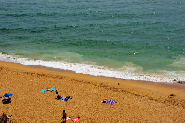 Beautiful Landscape of of Falesia Beach in Algarve. Portugal. High quality photo of beach