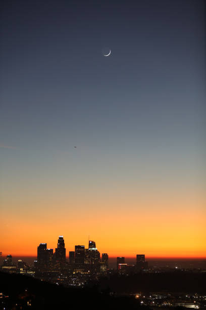 istock Dusk of the Crescent Moon 2193291073