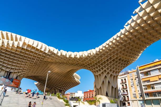 City Square view - Setas de Sevilla in Seville, Spain. (Mushrooms of Seville)