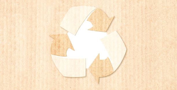 istock Horizontal banner with arrows recycle symbol from recycled paper. Sustainable development of strategy approach to zero waste, responsible consumption. Reuse, renewable resource, eco-friendly concept 2193296821