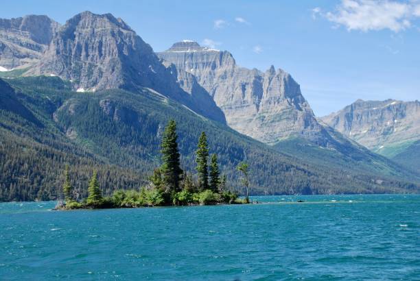 istock Goat Island in Glacier National Park. 2193303208