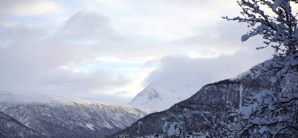istock Snowcapped mountains in Tromso Norway 2193320724