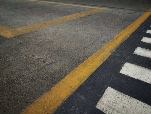 istock Yellow lines and crosswalks 2193346855