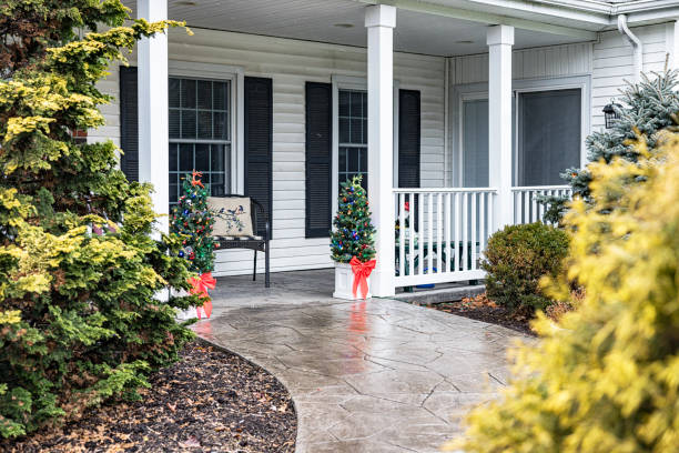 istock Outdoor Christmas Trees Decorated With Everything Except Snow 2193346941