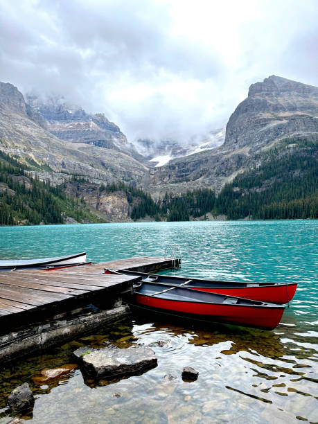 istock Two Canoes on Lake O'Hara 2193348495