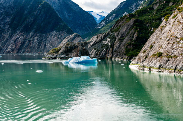View of ice and glaciers in Alaska