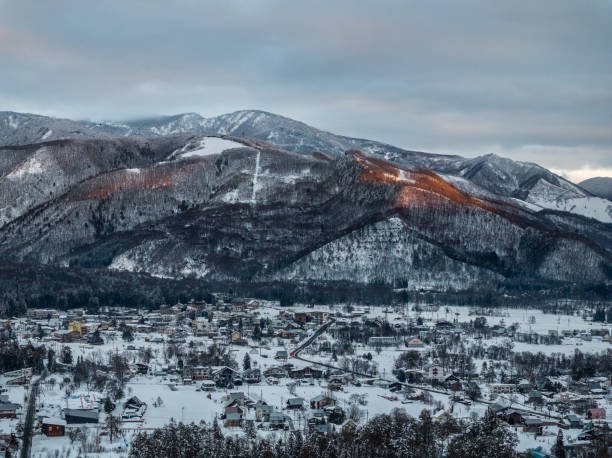 istock Hakuba village landscape view 2193351367