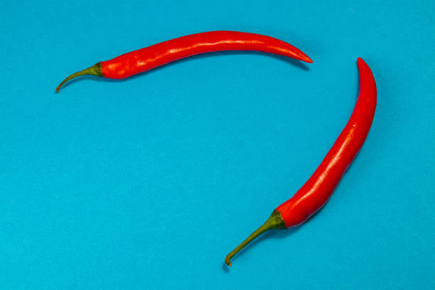 Ripe red bell pepper background