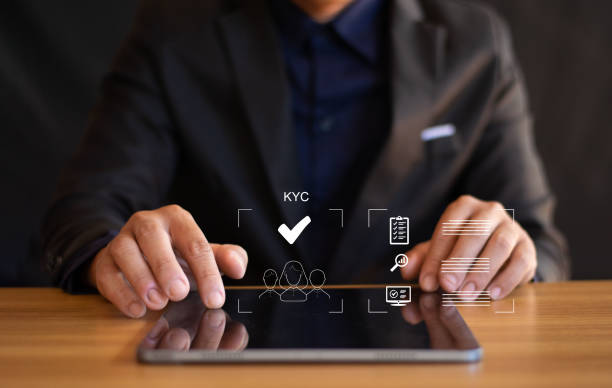 istock The concept of customer authentication is used for financial customer authentication. KYC personal information is used for authentication. 2193352811