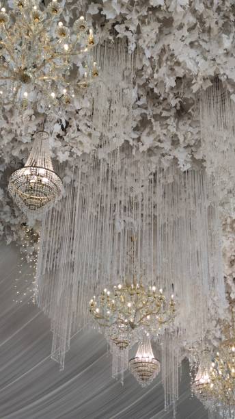 istock a decoration full of lights in the reception room 2193356379