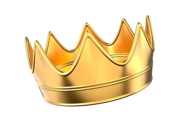 istock Gold crown on white background. Isolated 3D illustration 2193372255